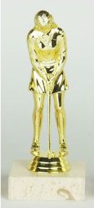 Figurka golfistka putting 18 cm