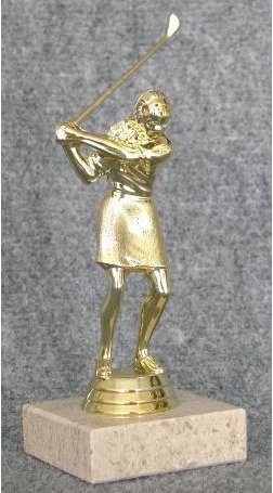 Figurka golfistka back swing 15 cm