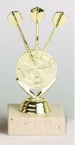 Figurka šipky a terč 16 cm