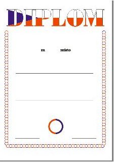 Diplom s emblémem