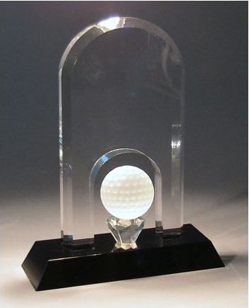 Trofej golfová křišťál 14 cm