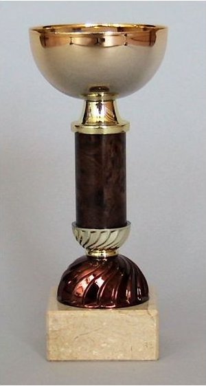 Pohár zlato-hnědý 17 cm