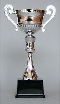 Pohár stříbrný s uchy 35 cm