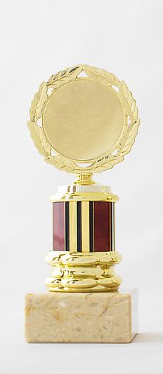 Pohár červeno-zlatý 17 cm