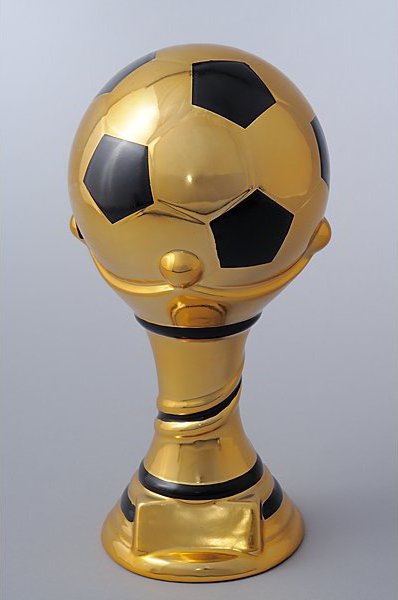 Keramická trofej - fotbalový míč 26 cm