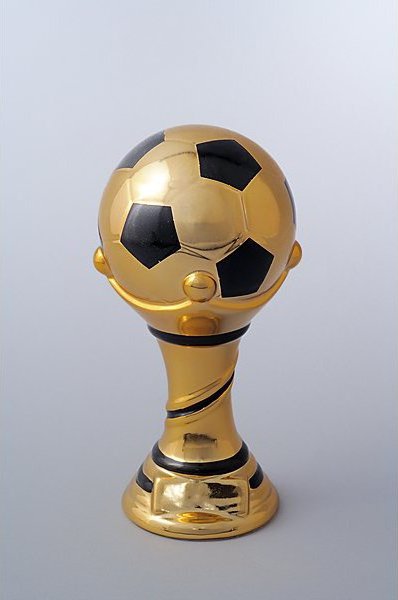 Keramická trofej - fotbalový míč 22 cm