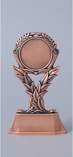 Kovová plaketa bronzová 17 cm