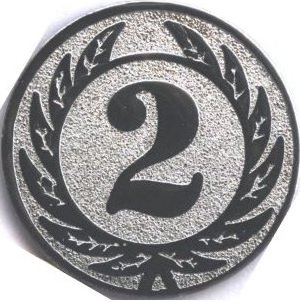 Emblém "2" zlatý 25 mm