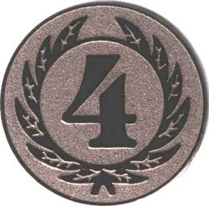Emblém "4" bronzový 25 mm