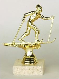 Figurka lyžař běžkař 15 cm
