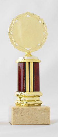 Pohár červeno-zlatý 19 cm