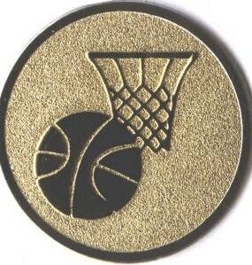 Emblém basketbal (míč, koš)
