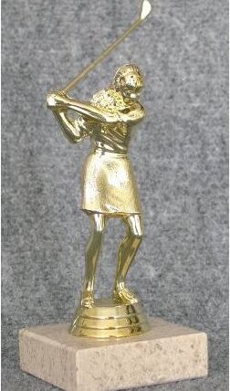 Figurka golfistka back swing 15 - 19 cm