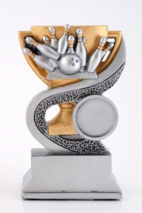 Plaketa s reliéfem - bowling 12 cm
