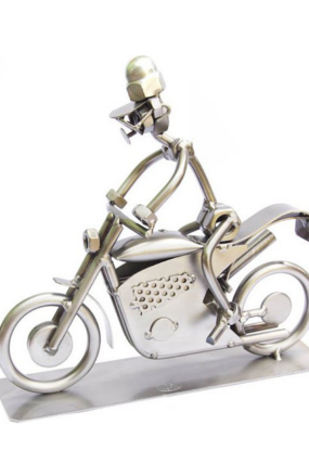 Kovová figurka - Motorka 19 cm