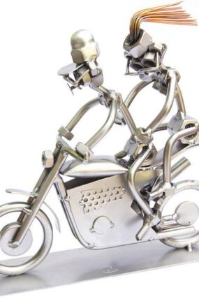 Kovová figurka - Motorka Duo 19 cm