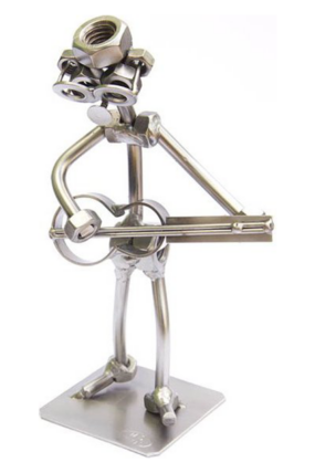 Kovová figurka - Kytarista 16 cm