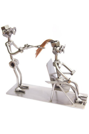 Kovová figurka - Kadeřník 17 cm