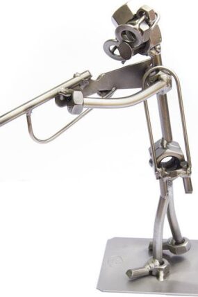 Kovová figurka - Myslivec střílející 17 cm