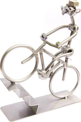 Kovová figurka - Horské kolo nahoru 21 cm