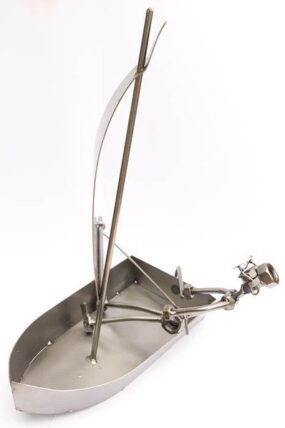 Kovová figurka - Plachetnice 32 cm