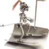 Kovová figurka - Sjezdařka 17 cm
