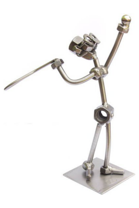 Kovová figurka - Tenista 18 cm