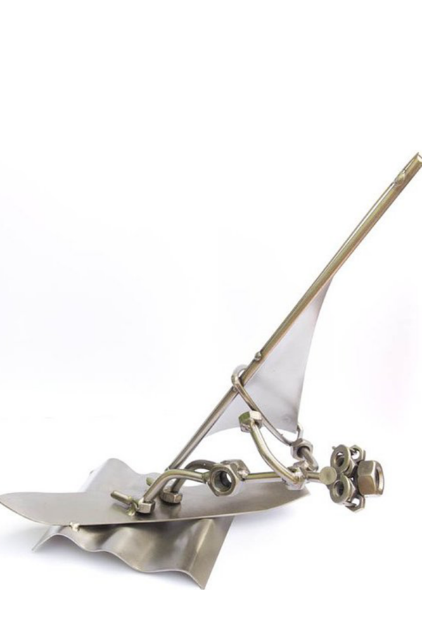 Kovová figurka - Windsurfista muž 28 cm