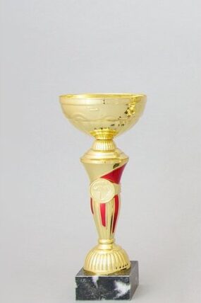 Zlatočervený sportovní pohár 24 - 33 cm - 24 cm