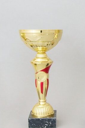 Zlatočervený sportovní pohár 24 - 33 cm - 27 cm