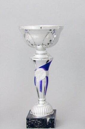 Stříbrnomodrý sportovní pohár 24 - 33 cm - 24 cm