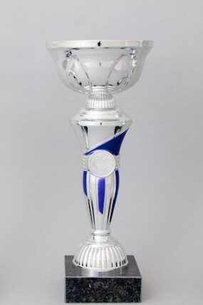 Stříbrnomodrý sportovní pohár 24 - 33 cm - 27 cm