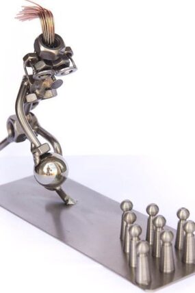 Kovová figurka - Bowling žena 16 cm
