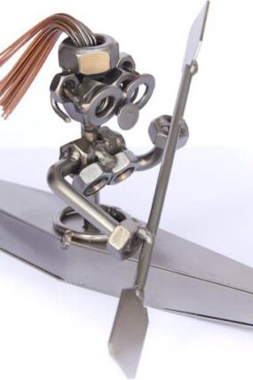Kovová figurka - Kajakářka 10 cm