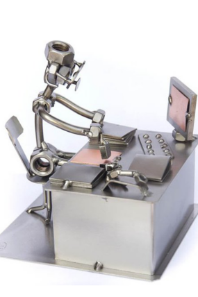 Kovová figurka - Úředník 14 cm