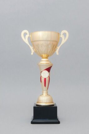 Zlato-červený sportovní pohár s uchy 37 - 45 cm - 37 cm