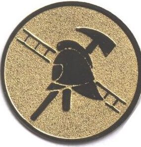 Emblém hasičské symboly (helma, žebřík, cepín)
