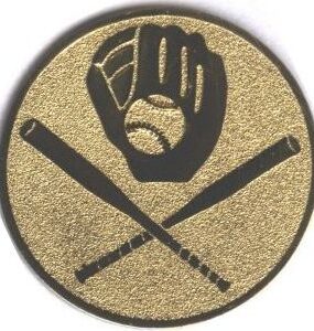 Emblém baseball (pálky, rukavice)