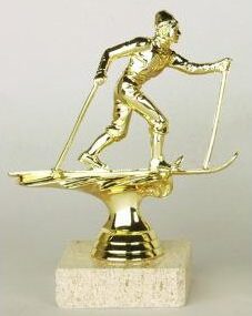 Figurka lyžař běžkař 15 - 19 cm