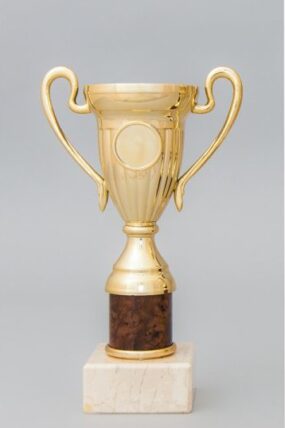 Zlatohnědý sportovní pohár 21 - 25 cm - 21 cm