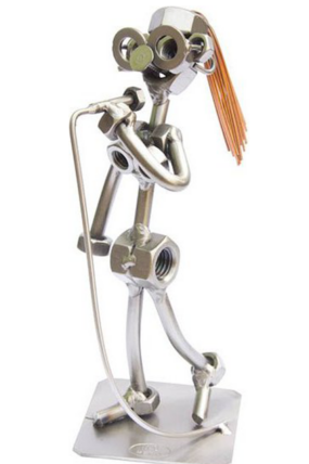 Kovová figurka - Rocková Zpěvačka 16 cm
