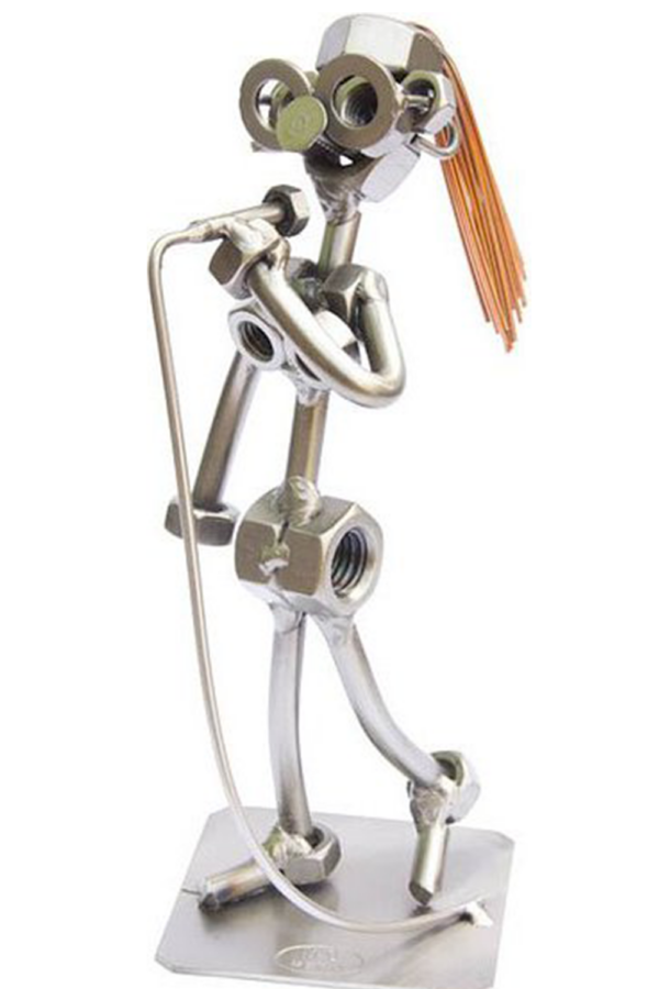 Kovová figurka - Rocková Zpěvačka 16 cm