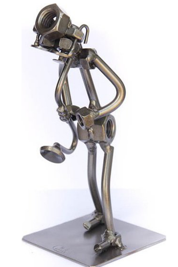 Kovová figurka - Saxofonista 17 cm