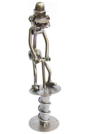 Kovová figurka - Vývrtka 23 cm