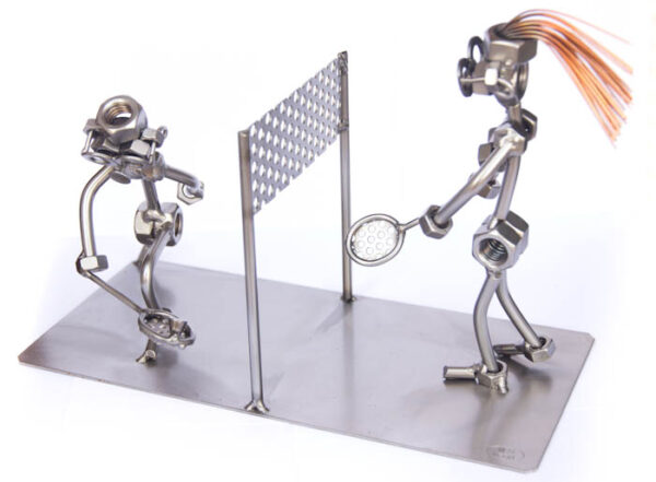 Kovová figurka - Badminton 17 cm