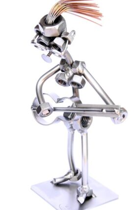 Kovová figurka - Kytaristka 18 cm