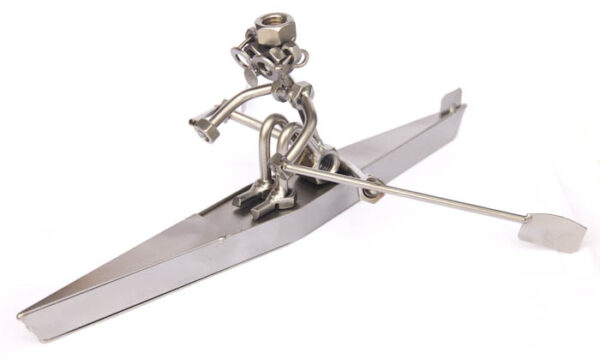 Kovová figurka - Skifař 11 cm