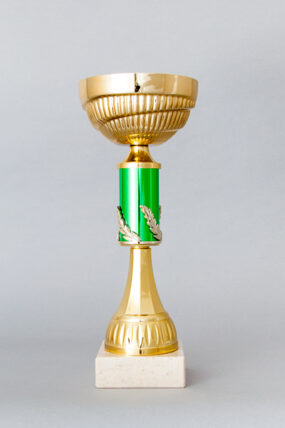 Zlato-zelený sportovní pohár 23 - 32 cm - 29 cm