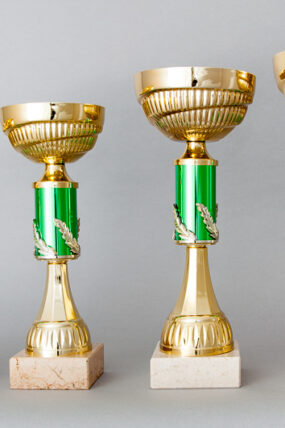 Zlato-zelený sportovní pohár 23 - 32 cm