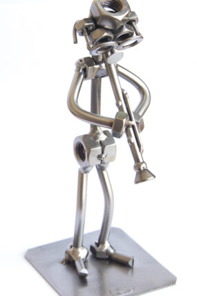 Kovová figurka - Klarinetista 17 cm